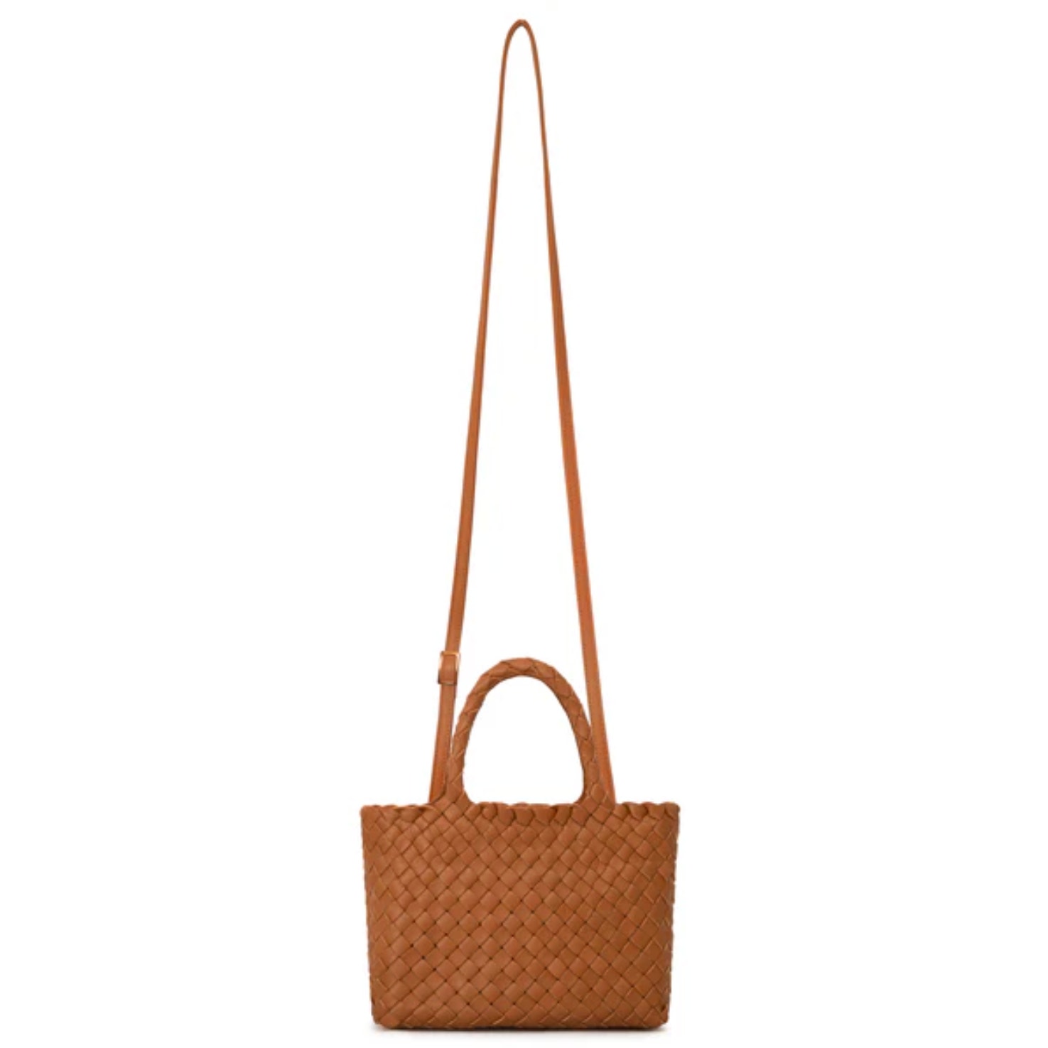 Milaner Italia Micro Elena Woven Handbag Nappa Leather Brown Woven Shoulder Bag — image 2 of 8
